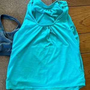 Novara Cycling tank with sports bra liner
